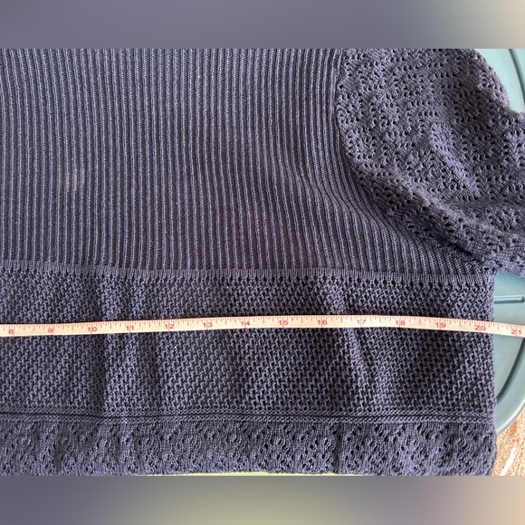 FADED GLORY Navy blue shrug knit sweater.  Size large - Picture 13 of 15